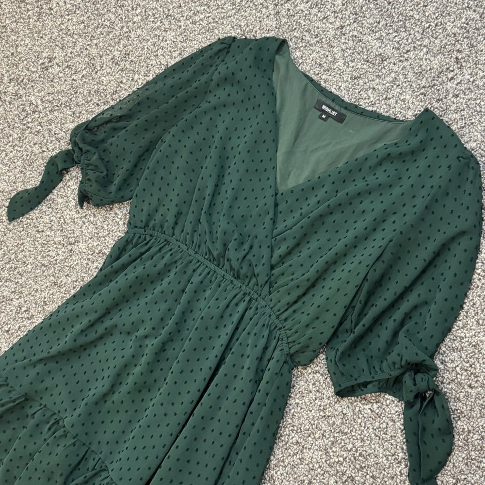 Wishlist Deep Green Mini Dress - Picture 3 of 7